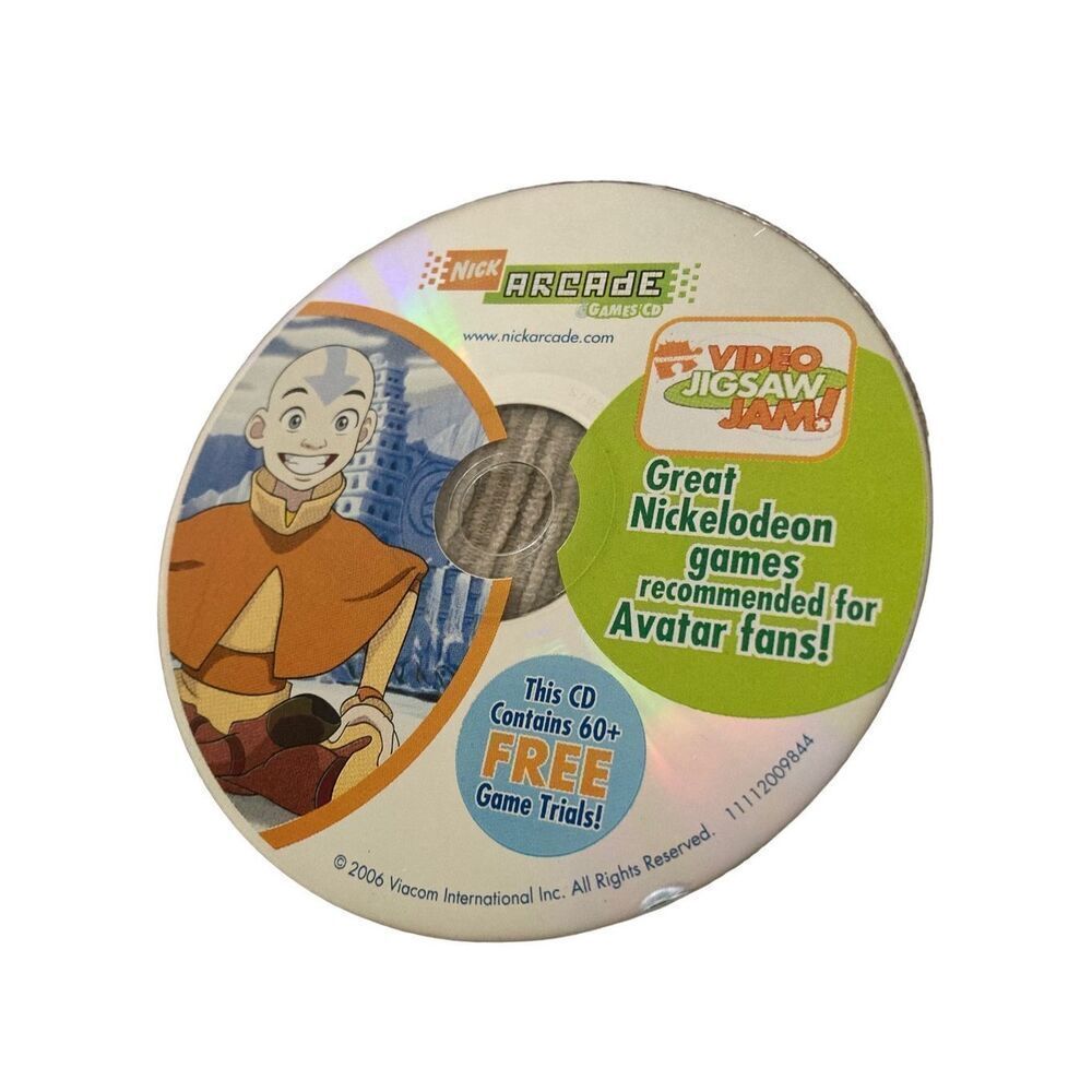 PC Nickelodeon Avatar Arcade Video Jigsaw Jam 60+ Game Trails
